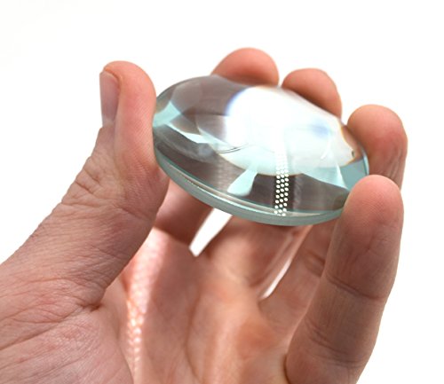 Round Double Convex High Optical Purity Glass Lens - 2 (50mm) Diameter - 50mm Focal Length - 15mm Thick Approx.