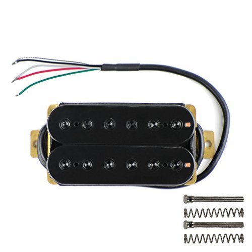 Bridge Pickup Ceramic Double Coil Humbucker Pickups for Electric Guitar Pickup-Black