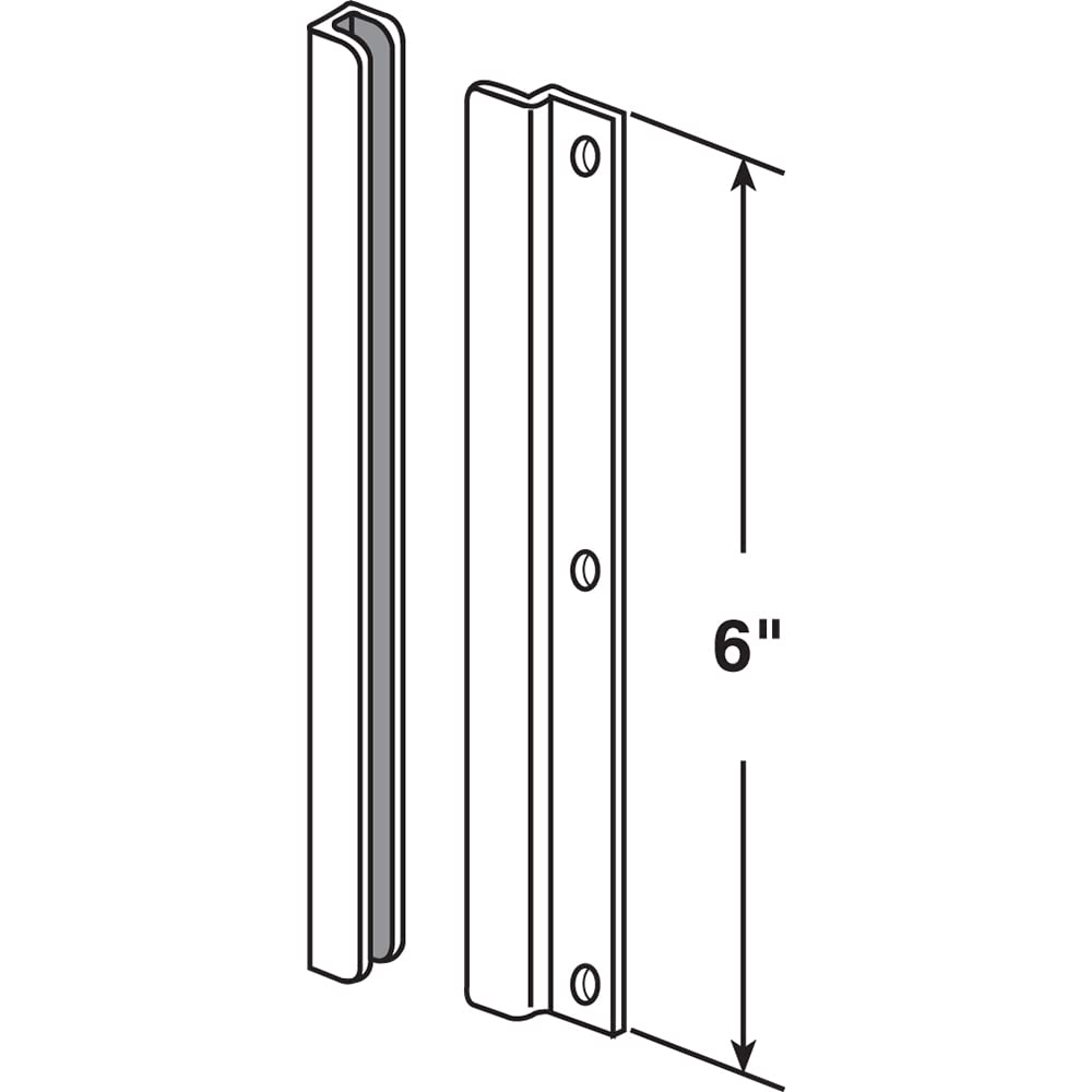 Products U 9512 Latch Guard In-Swinging, 6-Inch, Brass Plated