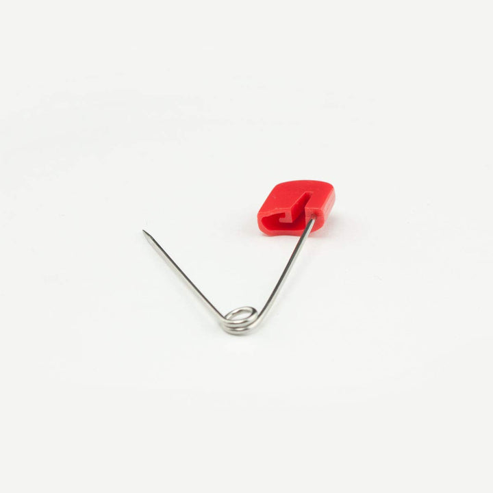 Diaper Pins - {Red} - Sturdy, Stainless Steel Diaper Pins with Safe Locking Closures - Use for Special Events, Crafts or Colorful Laundry Pins , 2.875 Inch x 0.25 Inch x 0.5 Inch