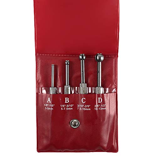 Small Hole Gauge Set Telescoping Full Round Bore Gauge, 4 pcs