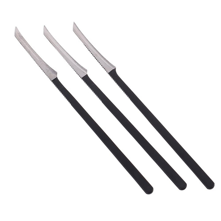 3 Pcs Stainless Steel Pedicure Knife Black Foot Scraper Toe Trimmer Hand Care File Callus Dead Skin Removal Scraper Professional ToolÂÂ