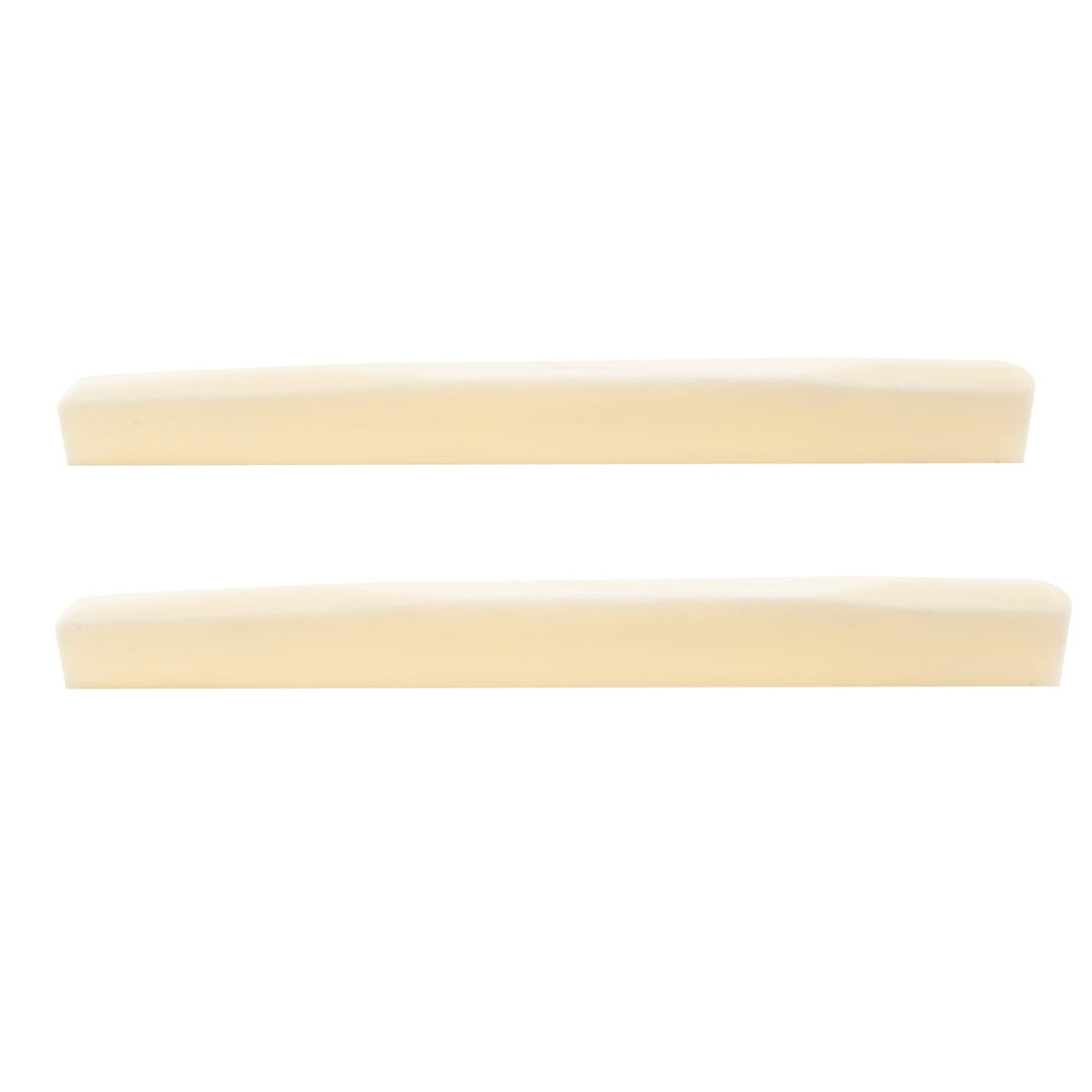 Pro 73.66mm Compensated Acoustic Guitar Bone Saddle for 6 String Martin Style, Ivory (Set of 2)