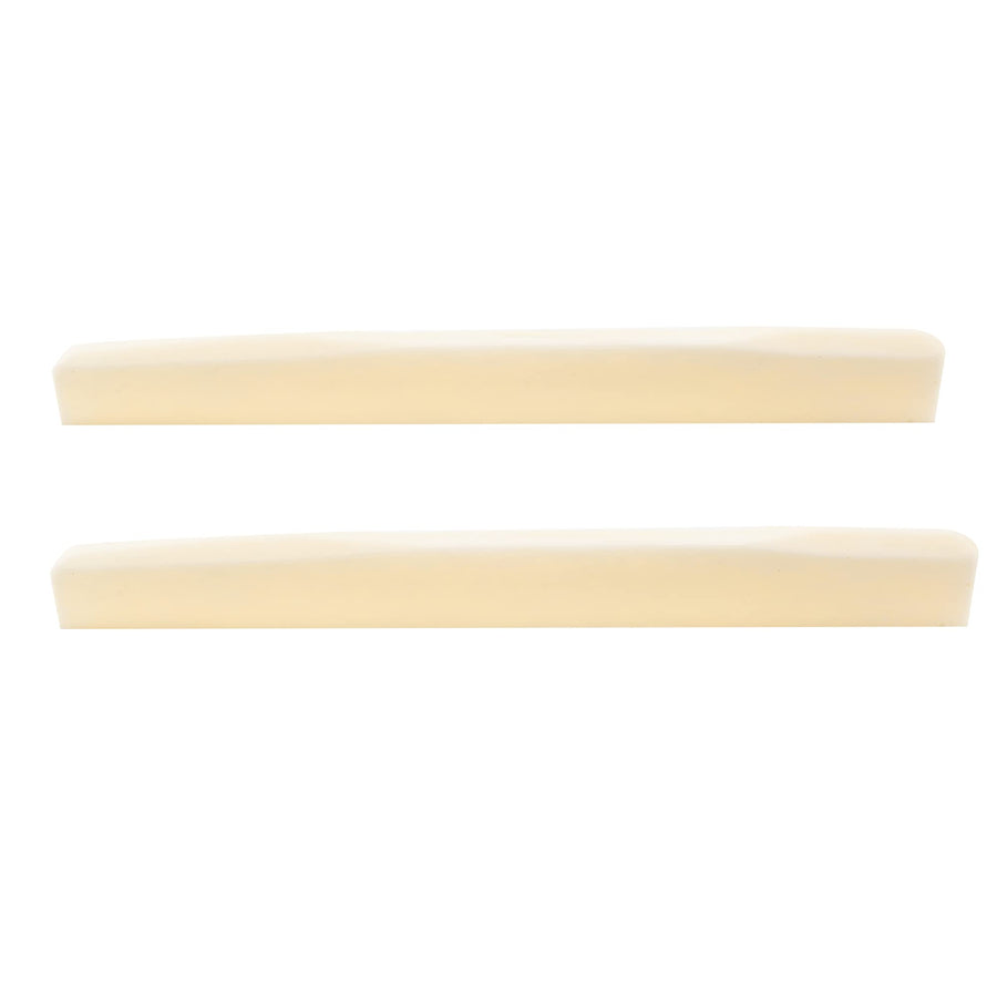 Pro 73.66mm Compensated Acoustic Guitar Bone Saddle for 6 String Martin Style, Ivory (Set of 2)