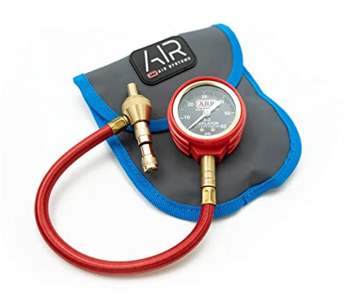 505 Deflator Kit 10-60 PSI Tire Pressure Gauge Rapid Air Down Offroad Kit With Recovery Gear Pouch (PSI)