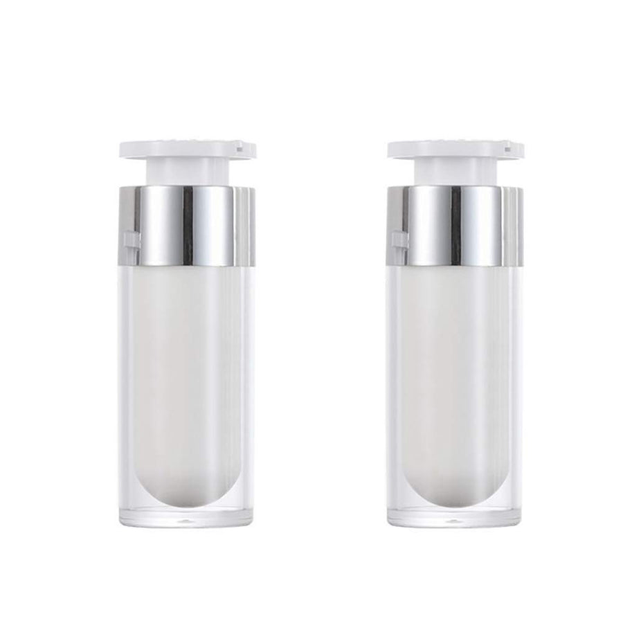 30Ml: Ericotry 2Pcs 15Ml/30Ml/50Ml Empty Refillable White Acrylic High-Grade Airless Vacuum Pump Cream Lotion Foundation Bottle Dispenser Vial Travel Cream Lotion Toner Container