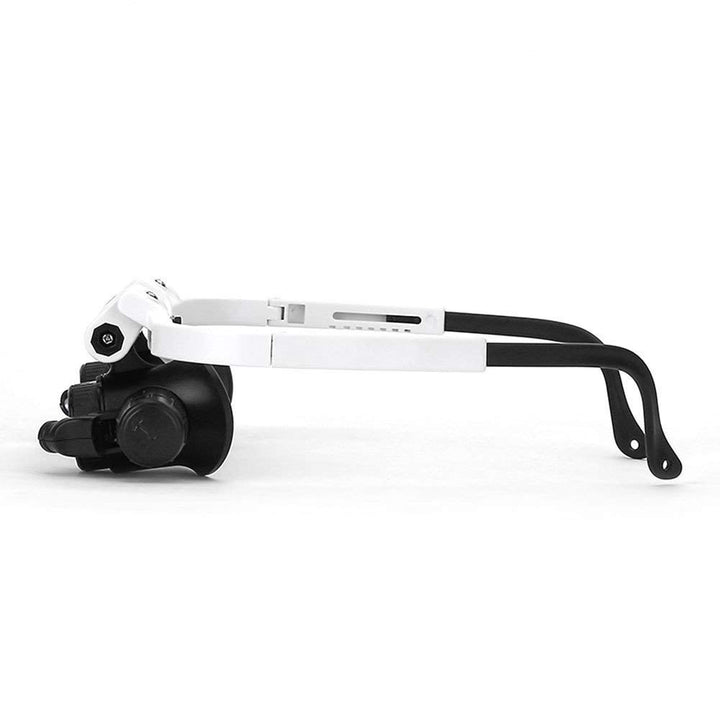 Headband Glasses Magnifier with LED Light 8X 15X 23X Magnifying Glass for Watchmaker Jewelry Optical Lens Glass Magnifier Loupe