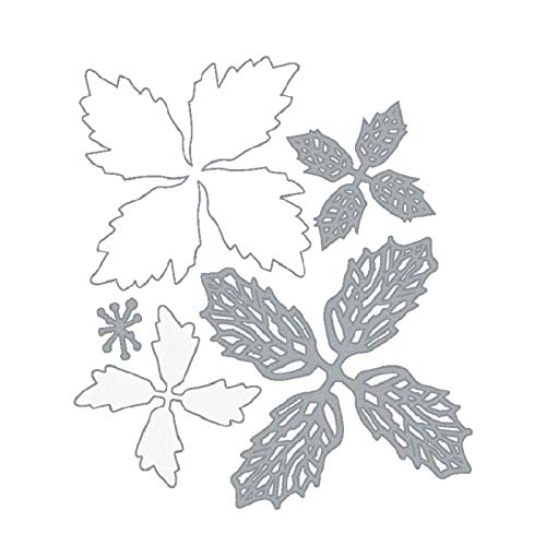 Wedding Maple Leaf Snow Flower Metal Die Cuts,Christmas Snowflake Srping Flower Cutting Dies Cut Stencils for DIY Embossing Card Making Photo Decorative Paper Dies Scrapbooking