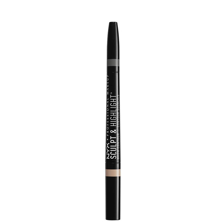 PROFESSIONAL MAKEUP Sculpt & Highlight Brow Contour, Eyebrow Pencil, Black Golden