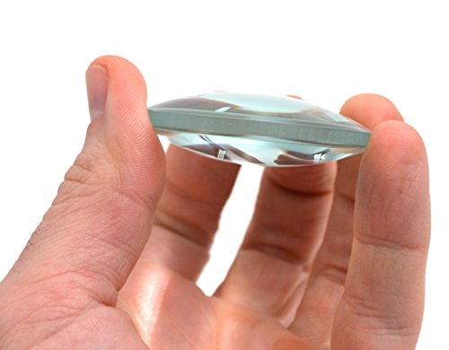 Round Double Convex High Optical Purity Glass Lens - 2 (50mm) Diameter - 50mm Focal Length - 15mm Thick Approx.