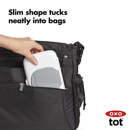 Tot On-The-Go Wipes Dispenser- Gray, 1 Count (Pack of 1)