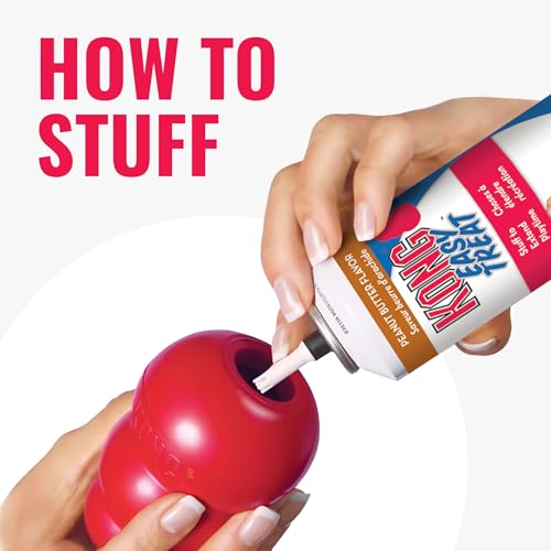 Classic Stuffable Dog Toy - Fetch & Chew Toy for Dogs - Treat-Filling Capabilities & Erratic Bounce for Extended Play Time - Durable Natural Rubber Material - for Large Dogs