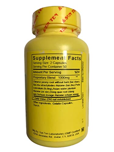 - Tang-kuei & Peony Formula Capsules/Dang GUI Shao Yao San/