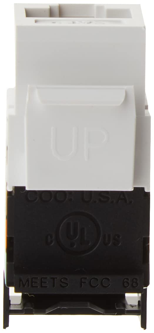 41108-RW5 Category 5 QuickPort Connector, CAT 5, White