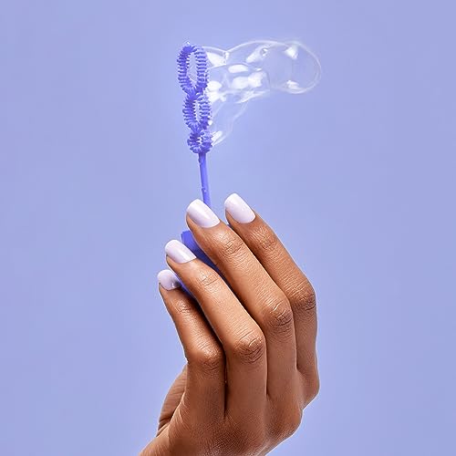 KISS No Glue Mani Press On Nails, Color, 'Picture Purplect', Violet, Short Size, Squoval Shape, Includes 30 Nails, Prep Pad, Instructions Sheet, 1 Manicure Stick, 1 Mini File