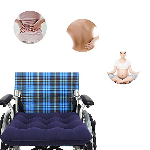 Medic-air Seat Cushion Prevent Bedsore with Pump,17X17 Air Inflatable Cushion for Back Tailbone Support, Bed Sores, Pain Relieve, Wheelchair/Office/Car Sitting