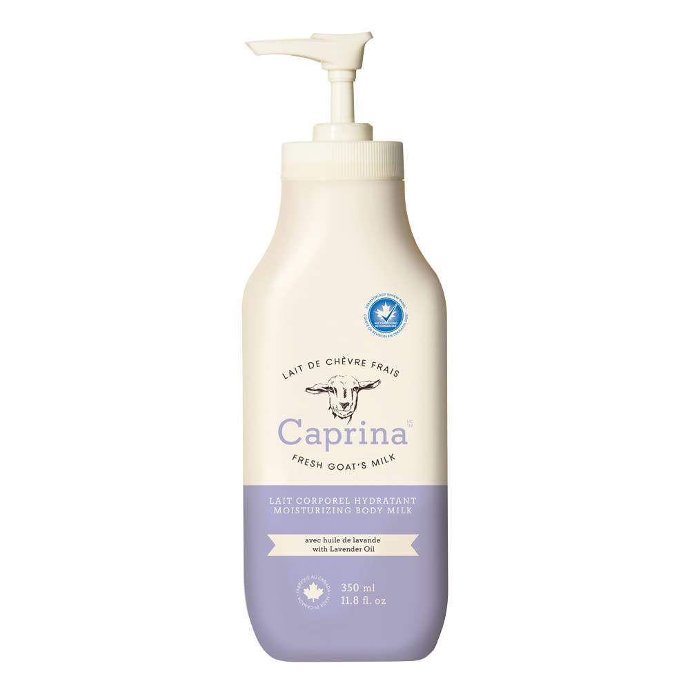 Moisturizing Body Milk Lotion With Fresh Canadian Goat Milk, Lavender Oil, 11.8 Fl Oz