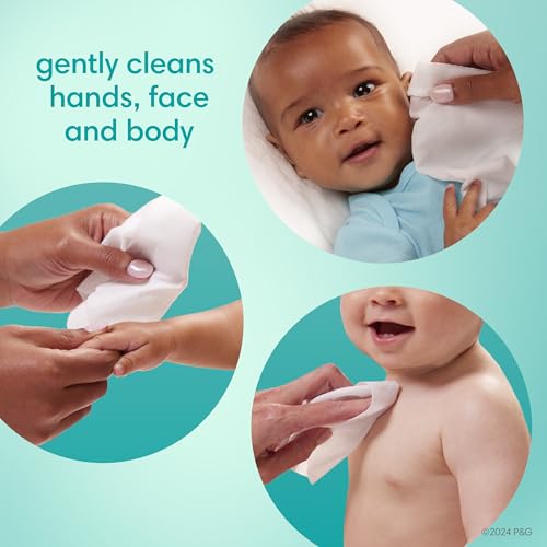 Sensitive Baby Wipes, Water Based, Hypoallergenic and Unscented, 1 Flip-Top Pack (56 Wipes Total)