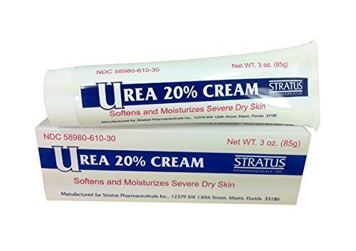 Urea 20% Almond Scent Cream 3oz - Dry Skin Moisturizer for Eczema & Psoriasis