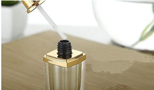 2Pcs 10Ml 0.34Oz Clear Gold Cap Empty Upscale Acrylic Nail Polish Bottles Container Manicure Top Coat Varnish Cosmetic Bottle With Brush