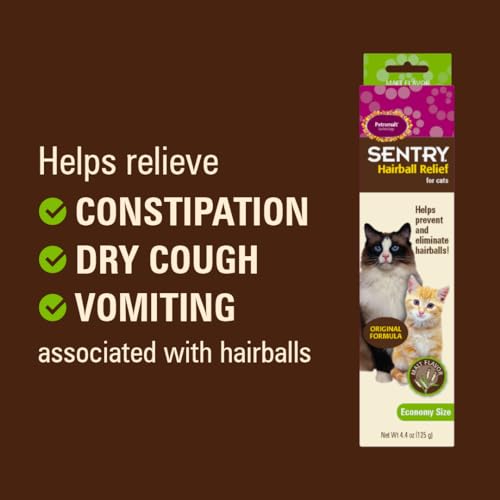 Hairball Relief for Cats,Malt Flavor,4.4 Ounces