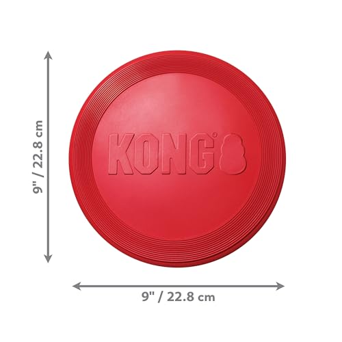 Flyer - Durable Dog Toy for Outdoor Playtime - Natural Rubber Flying Disc, Dog Toy for Fetch - Safer Disc for Healthy Activity - for Medium/Large Dogs