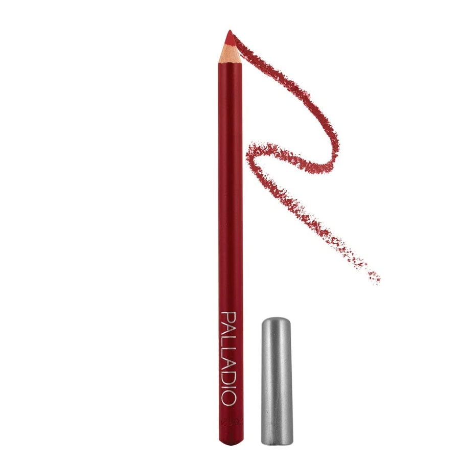 Lip Liner Pencil, Wooden, Firm yet Smooth, Contour and Line with Ease, Perfectly Outlined Lips, Comfortable, Hydrating, Moisturizing, Rich Pigmented Color, Long Lasting, Rockin Red