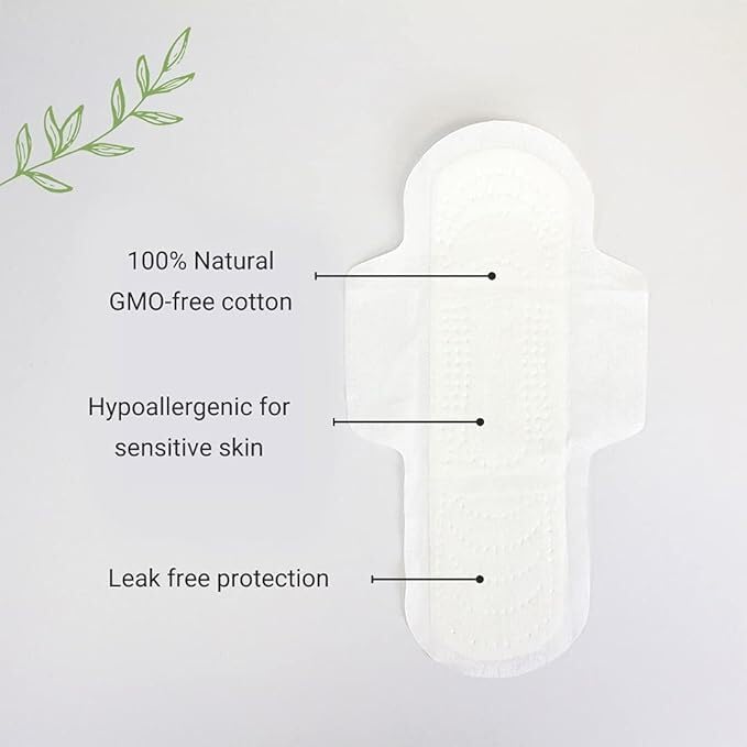 Ultra Thin Night Towels with Wings, 12 Count
