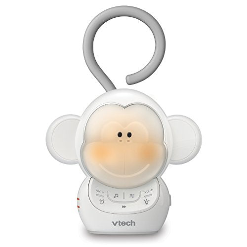 BC8211 Myla The Monkey Baby Sleep Soother with a White Noise Sound Machine Featuring 5 Soft Ambient Sounds, 5 Calming Melodies & Soft-Glow Night Light, 1 Count (Pack of 1)