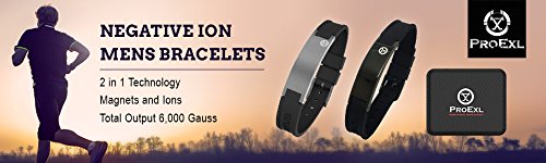 Best Magnetic Energy Golf Bracelet for Men Gray with Black Strap