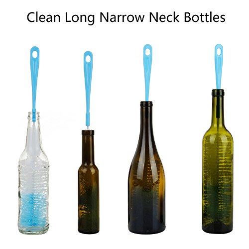 Polypropylene 17In Extra Long Bottle Cleaning Brush Cleaner For Washing Narrow Neck Beer, Wine, Kombucha, Thermos, Nalgene, Carafe, Yeti, S¡¯Well, Brewing Bottles, Hummingbird Feeder