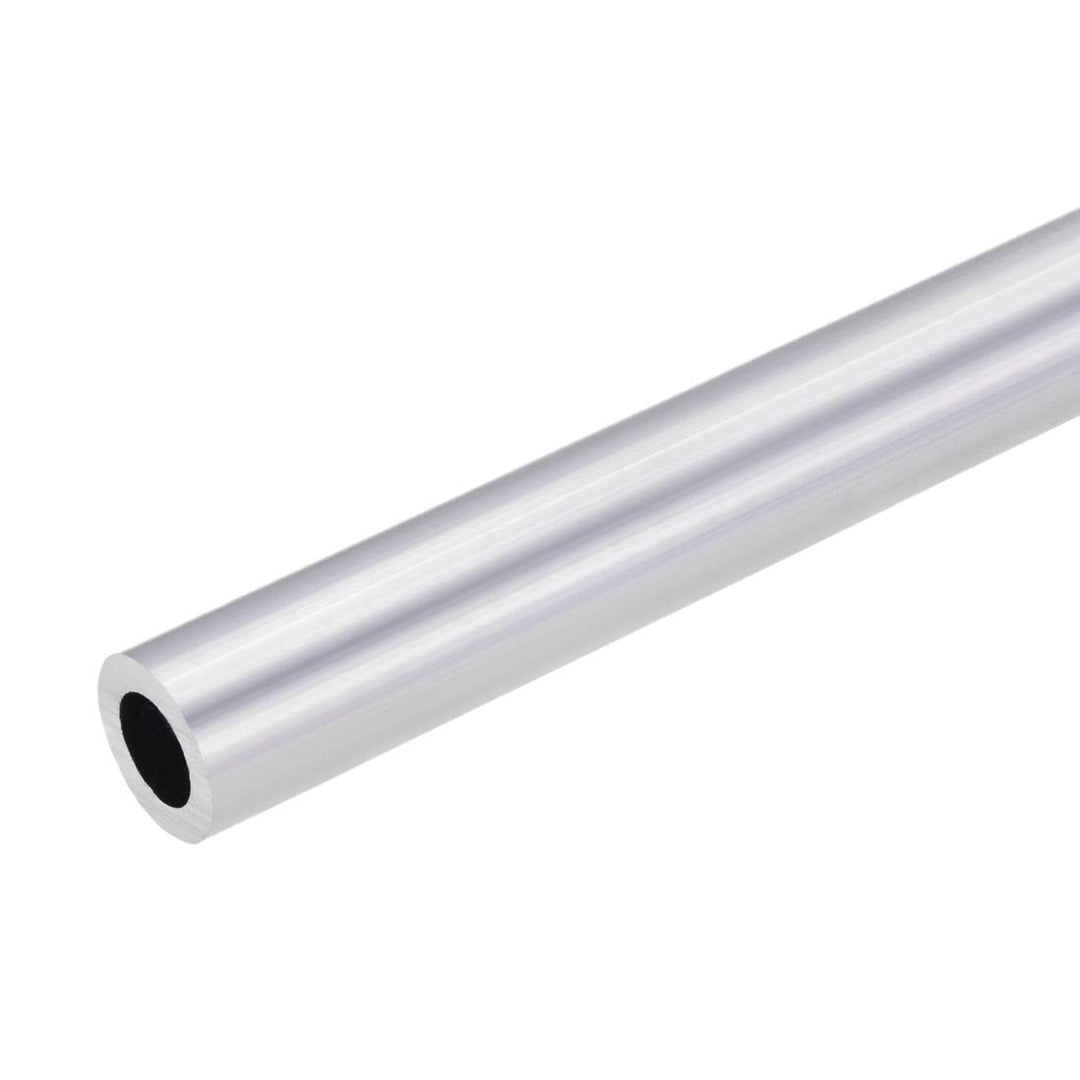 6063 Aluminum Round Tube, 21mm OD 13mm Inner Dia 300mm Length Seamless Straight Tubing