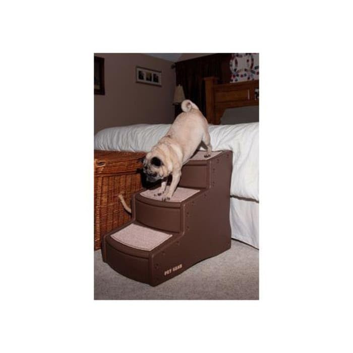 Easy Step III Pet Stairs, 3 Step for Cats/Dogs, Removable Washable Carpet Treads, for Pets Up to 150lbs, No Tools Required, Available in 6 Colors