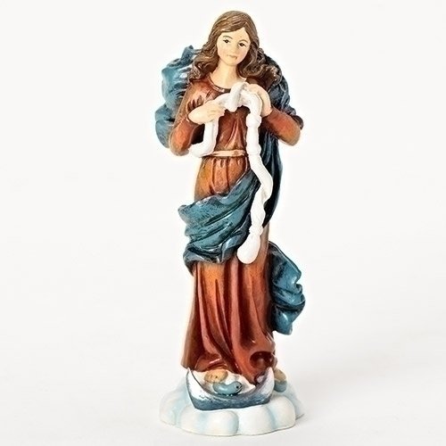 Giftware Inc., Patrons & Protectors, 4.25 H Mary Undoer of Knots,Religious, Inspirational, Durable (1x1x4)