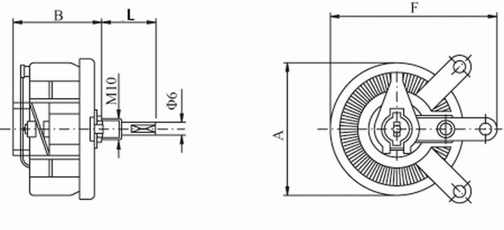 200W 1K OHM High Power Wirewound Potentiometer, Rheostat, Variable Resistor.