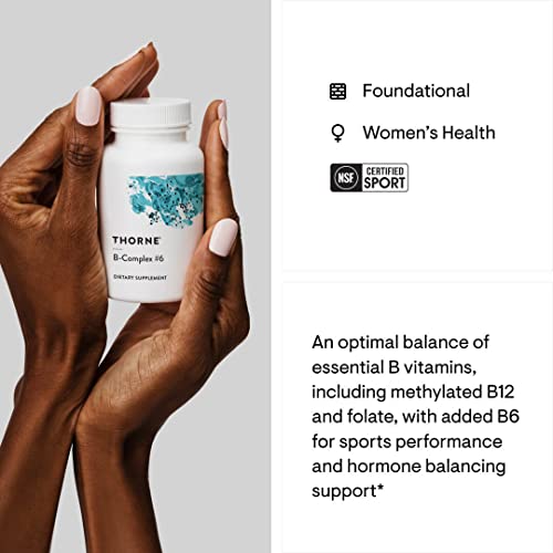 B-Complex #6 - Vitamin B Complex with Active Forms of Essential B Vitamins and Extra B6-60 Capsules
