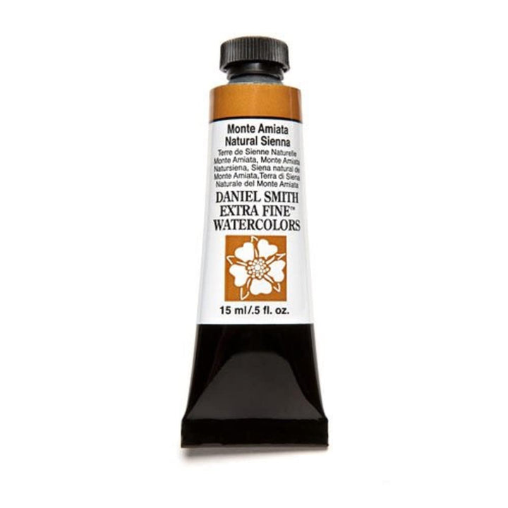 Daniel Smith Extra Fine Watercolor 15ml Paint Tube, Monte Amiata Natural Sienna