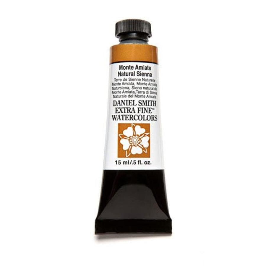 Daniel Smith Extra Fine Watercolor 15ml Paint Tube, Monte Amiata Natural Sienna