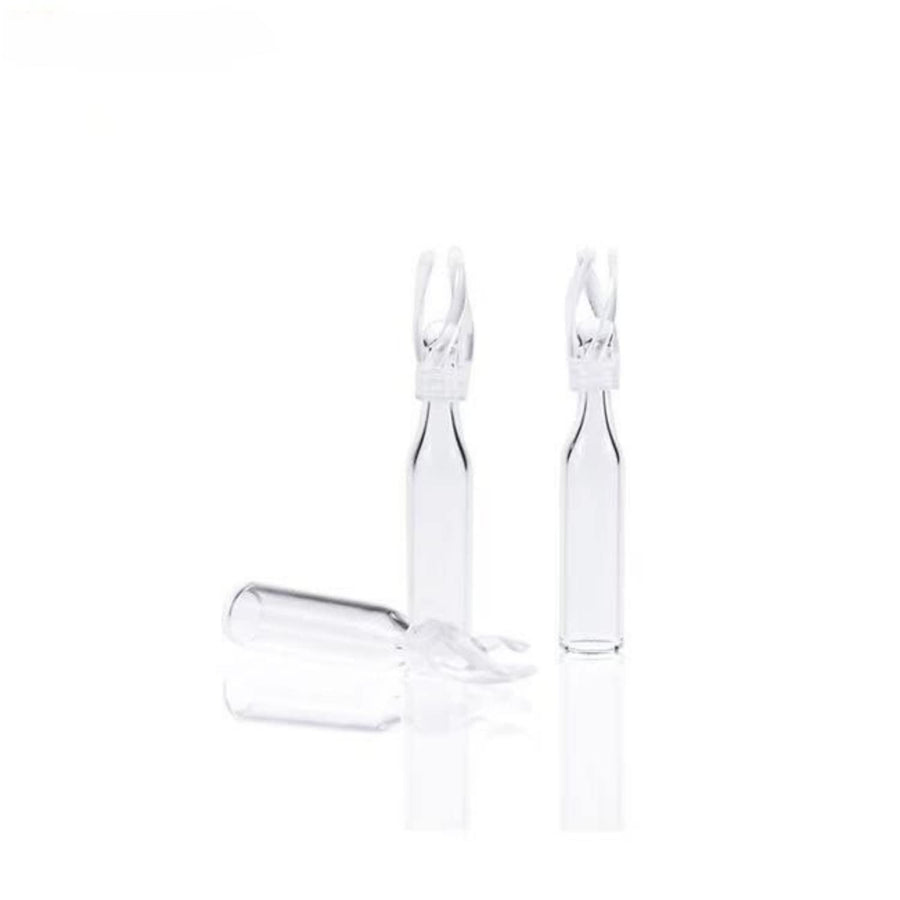 Glass Vial Insert, 100ul Clear Glass Insert with Polyspring,5x29mm, Pack of 100