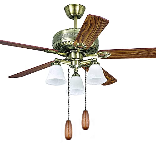 Ceiling Fan Pull Chain Extender, 2pcs Wooden Decorative Pendant Extension Chains, 12 Inches Lighting & Fan Beaded Ball Fan Cord Extender Ornament with Connector