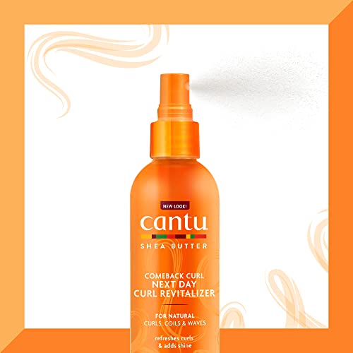 Comeback Curl Next Day Curl Revitalizer Mist with Shea Butter for Natural Hair, 12 fl oz (Packaging May Vary)
