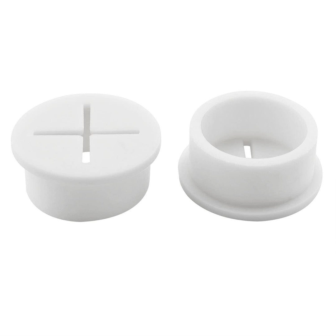 12PCS 1inch/25mm Flexible Wire Rubber Grommets, Desk Grommet, Cable Cord Grommet, for Desk and Other Furnitures Wire Hole Cover Cable Management Wire Cable Organizer, White