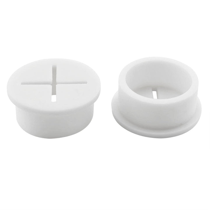 12PCS 1inch/25mm Flexible Wire Rubber Grommets, Desk Grommet, Cable Cord Grommet, for Desk and Other Furnitures Wire Hole Cover Cable Management Wire Cable Organizer, White