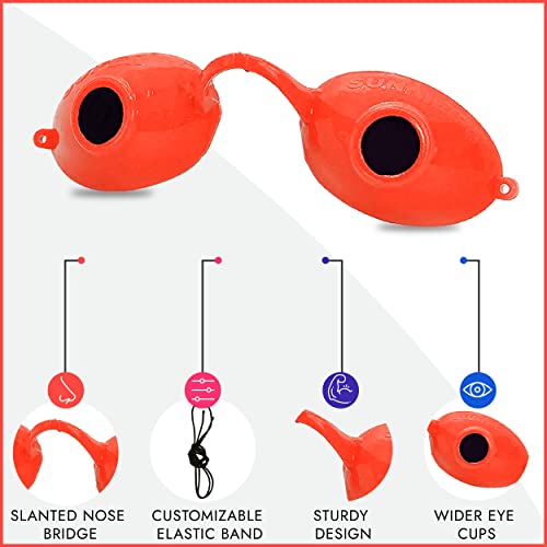 UV Eye Protection FDA compliant Tanning Goggles Eyeshields, 2 Pairs in Random Colors