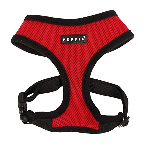 Authentic Soft Dog Harness, Red - Medium