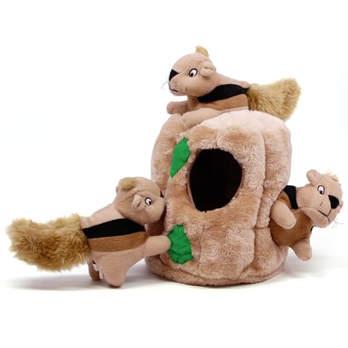 Hide A Squirrel Plush Dog Toy Puzzle, Large