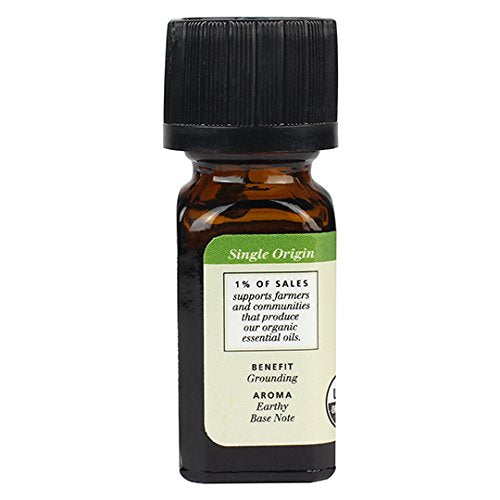 Organic Essential Oil, Vetiver, 0.25 Fluid Ounce