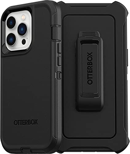 iPhone 13 Pro (ONLY) Defender Series Case - Fort Blue, Rugged & Durable, with Port Protection, Includes Holster Clip Kickstand