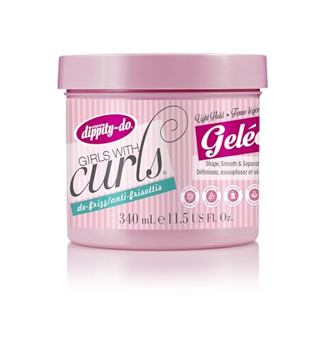 Girls with Curls Light Hold Gelee - Shape, Smoothe & Separate Your Curls - Formulated with Aloe, Vitamin E & Wheat Protein for Frizz-Free & Never Crunchy Curls - 340 mL/11.5 fl oz