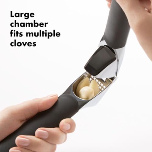Good Grips Heavy Duty Garlic Press, Die-Cast Zinc, Black